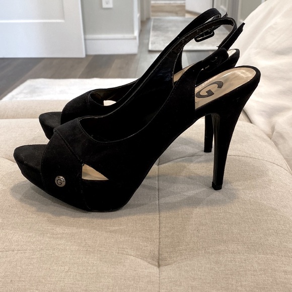 G by Guess 4” heel size 9 black heel- light use - Picture 2 of 3